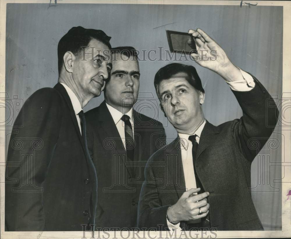 1965 Press Photo Attendees at Louisiana Society for Electron Microscopy