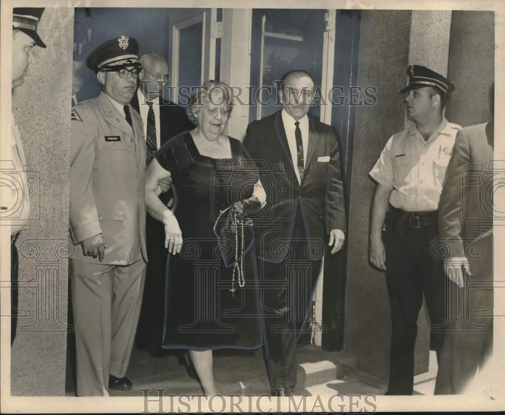 1964 Press Photo Attendees Leave Memorial for Mayor Chep Morrison - noo48658
