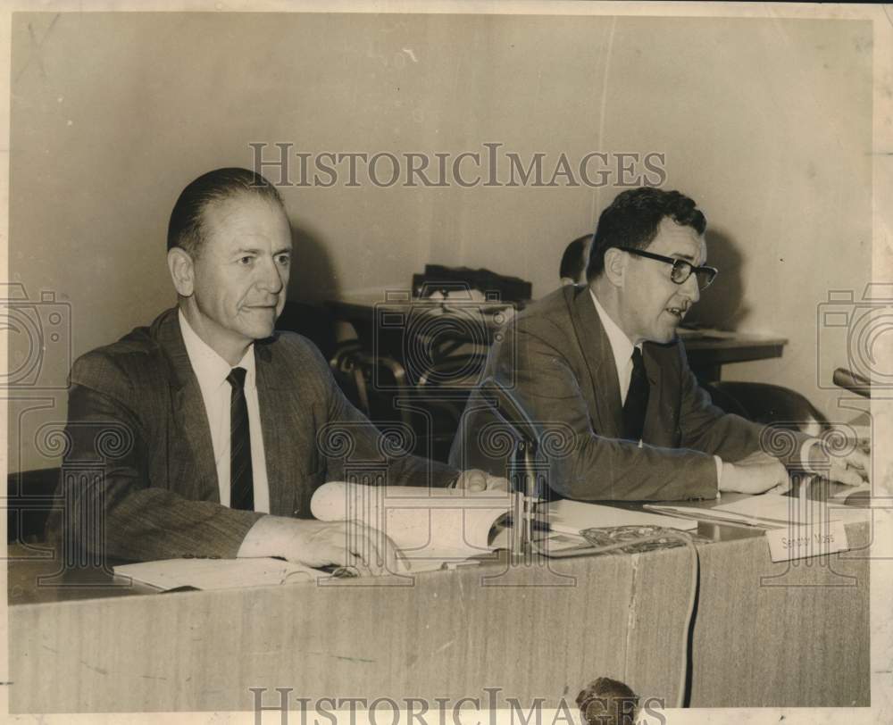 1965 Press Photo Senator Edmund S. Muskie, Senate hearing on pollution