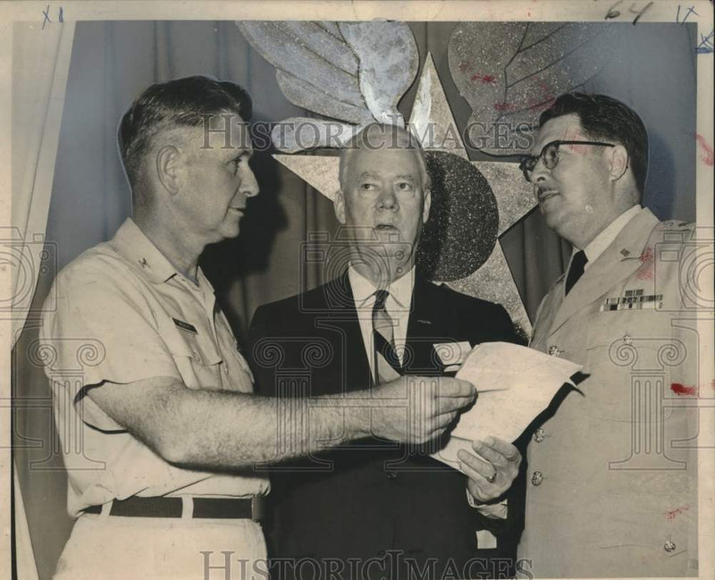 Load image into Gallery viewer, 1966 Press Photo Principals of 25th anniversary of Louisiana Air National Guard
