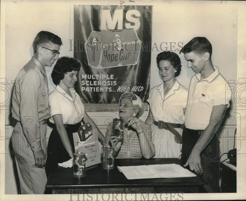 Load image into Gallery viewer, 1959 Press Photo Plans for Multiple Sclerosis Hope Chest campaign in New Orleans

