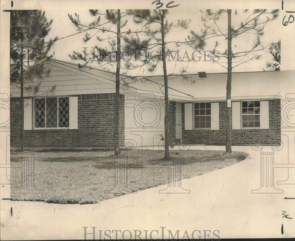 1965 Press Photo New home in New Orleans area - noo48994