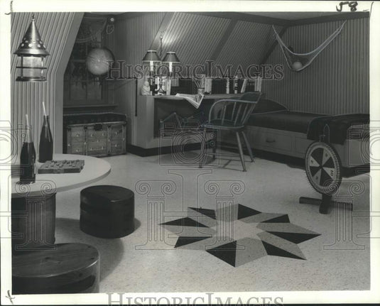 1963 Press Photo Boy's bedroom in new house - noo48999
