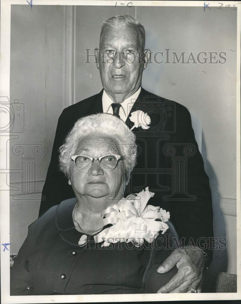 Load image into Gallery viewer, 1967 Press Photo Mr. and Mrs. Louis Palermo's 60th wedding anniversary
