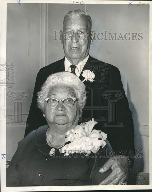 1967 Press Photo Mr. and Mrs. Louis Palermo's 60th wedding anniversary