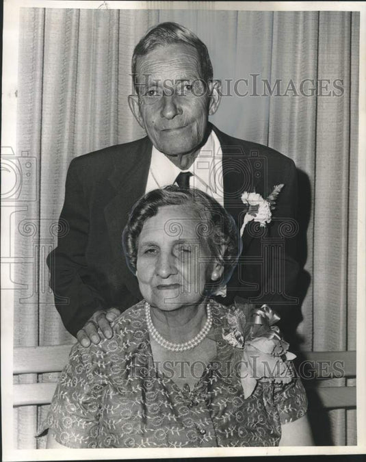 1966 Press Photo Mr. and Mrs. Luke Palermo's 50th wedding anniversary- Historic Images