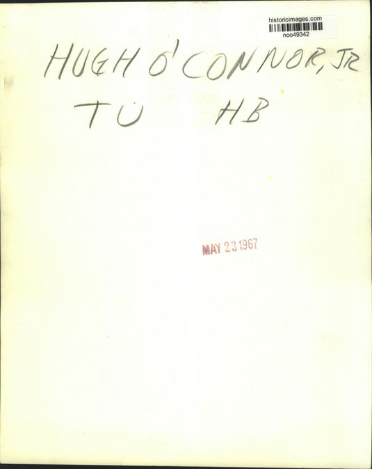 1967 Press Photo Football - Hugh O'Connor Jr. - noo49342