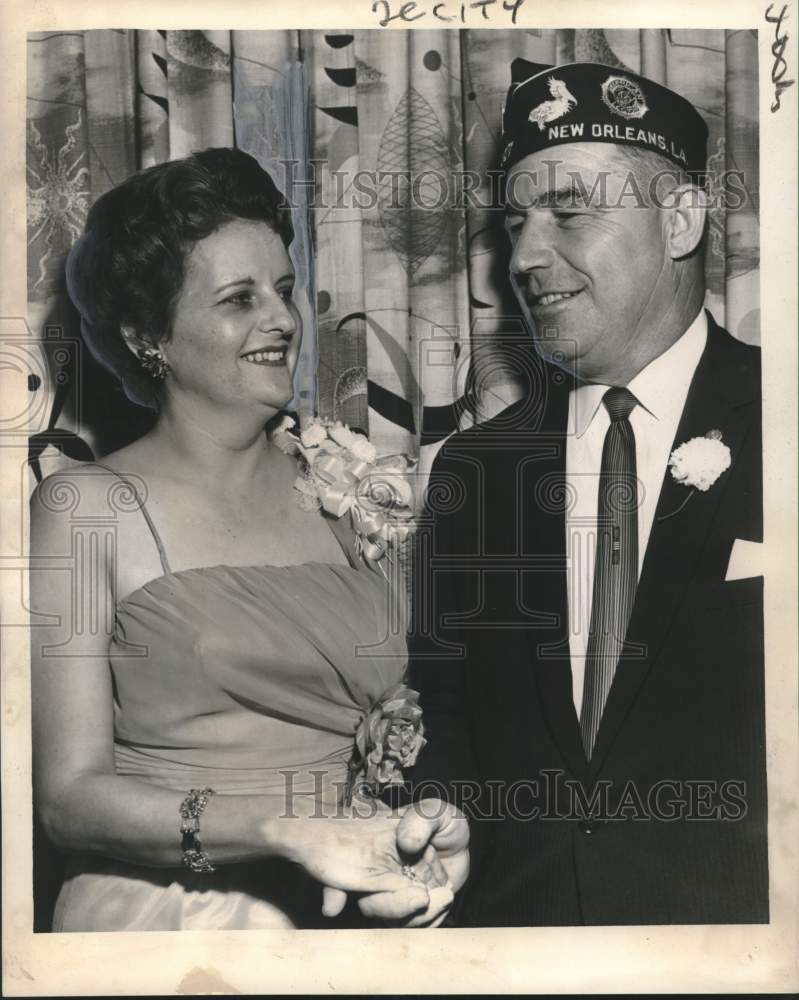 Load image into Gallery viewer, 1962 Press Photo Charles D. Palmisano, post commander of American Legion
