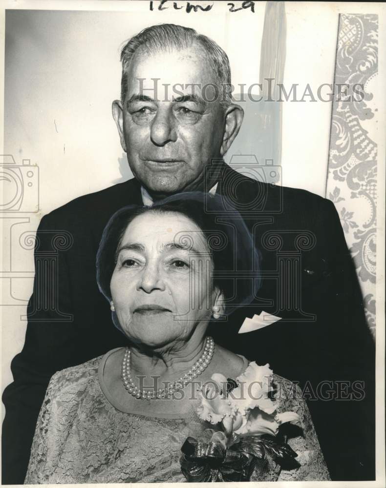 Load image into Gallery viewer, 1964 Press Photo Mr. and Mrs. Terry Palmisano, 50th wedding anniversary
