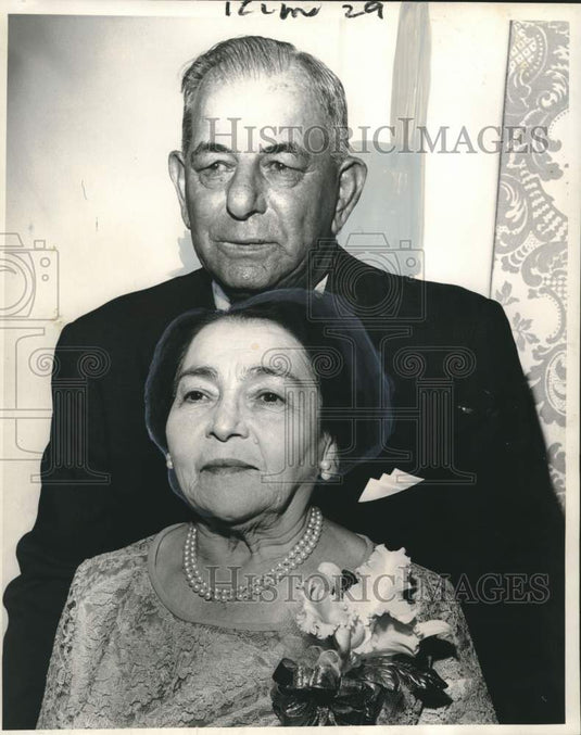 1964 Press Photo Mr. and Mrs. Terry Palmisano, 50th wedding anniversary