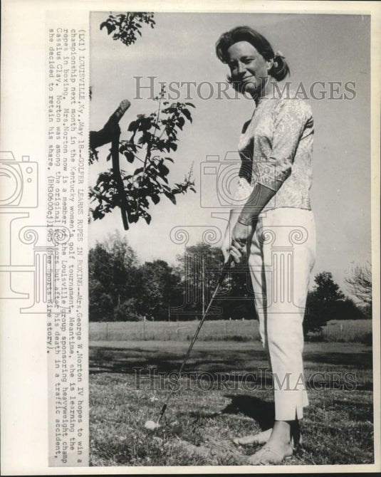 1965 Press Photo Golfer Mrs. George W. Norton IV - noo49479
