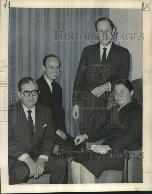 1965 Press Photo Officers of Medical Staff of Crippled Children's Hospital