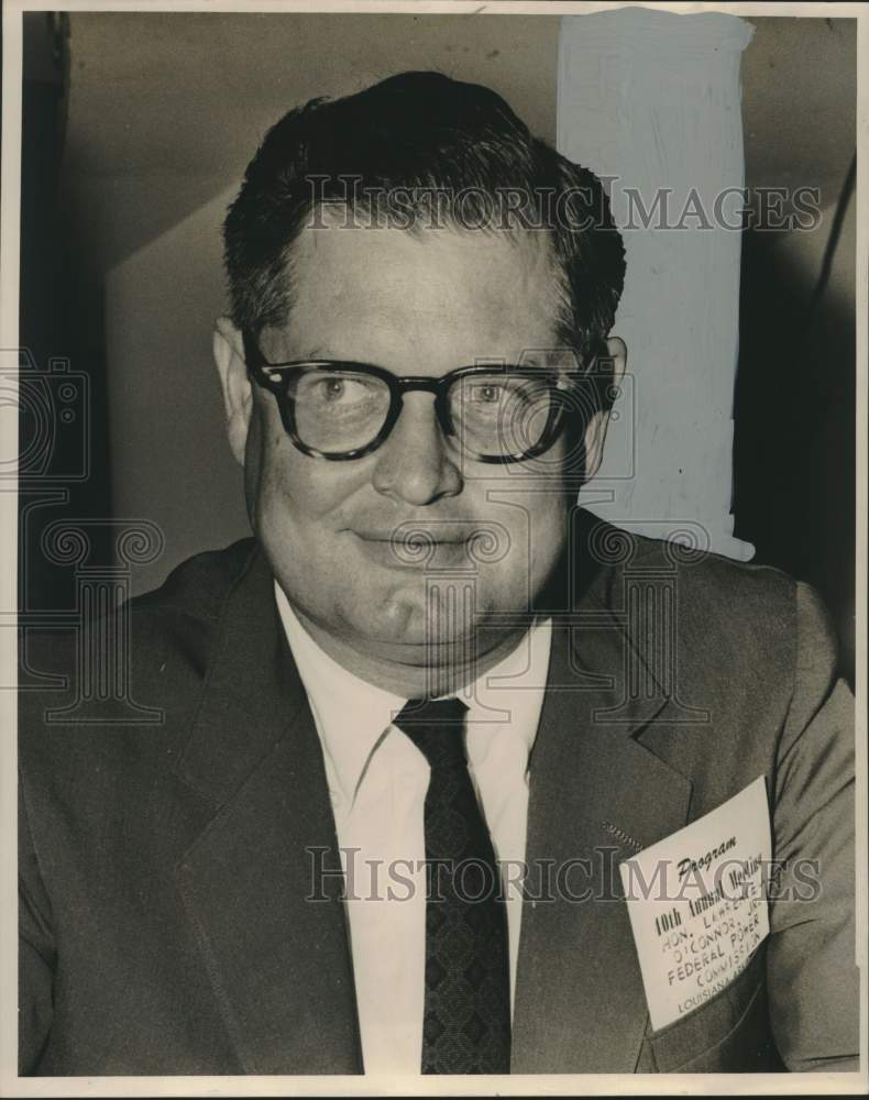 1962 Press Photo Lawrence O&#39;Conner Jr., Vice Chairman, Federal Power Commission- Historic Images