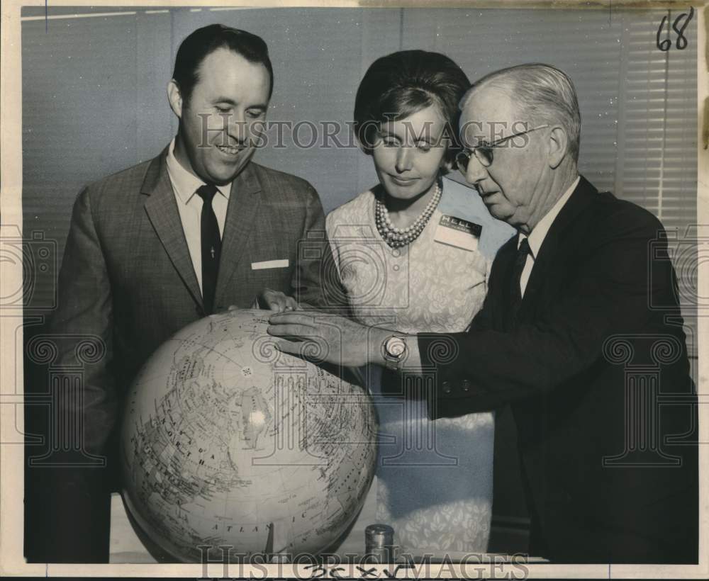 1965 Press Photo Geography-earth science workshop, Louisiana State University