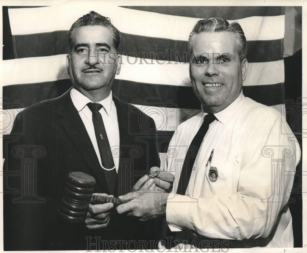 1965 Press Photo Phillip Panepinto &amp; J.R. Ritter- Jefferson Firemen Association - Historic Images