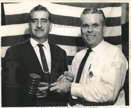 1965 Press Photo Phillip Panepinto & J.R. Ritter- Jefferson Firemen Association - Historic Images