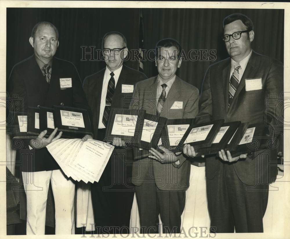 1970 Press Photo Richard Palmer &amp; Louisiana Press Association&#39;s award winners