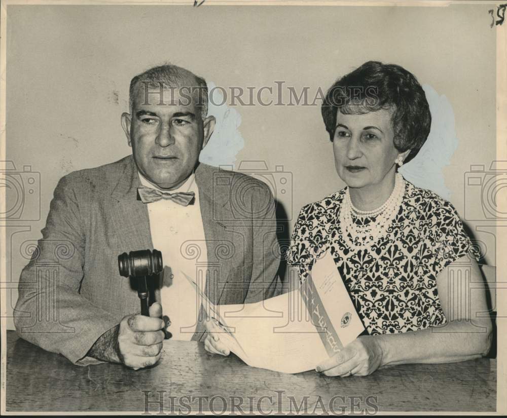 1964 Press Photo Mr. & Mrs. Palmisano of The Harahan Lions Club & Auxiliary