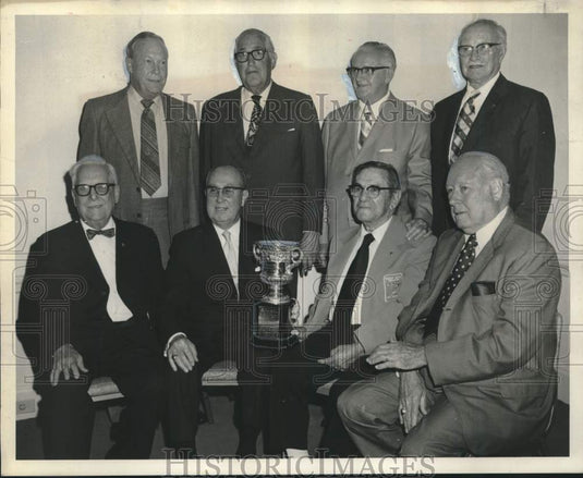1973 Press Photo Original Sugar Bowlers honored at testimonial in Fairmont Hotel- Historic Images