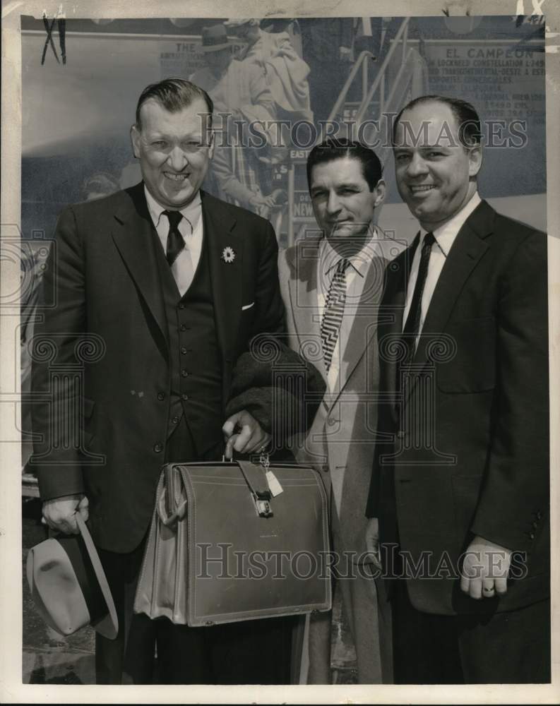 1956 Press Photo Governor Theodore McKeldin welcomed- Label Katz &amp; Bernard Mintz- Historic Images