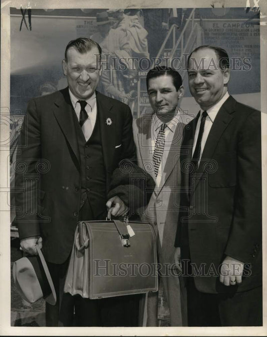 1956 Press Photo Governor Theodore McKeldin welcomed- Label Katz & Bernard Mintz- Historic Images