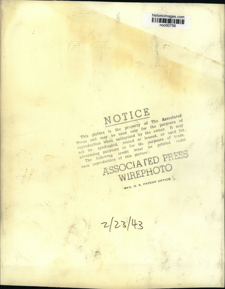 1943 Press Photo General Joseph T. McNarney at the White House for conference