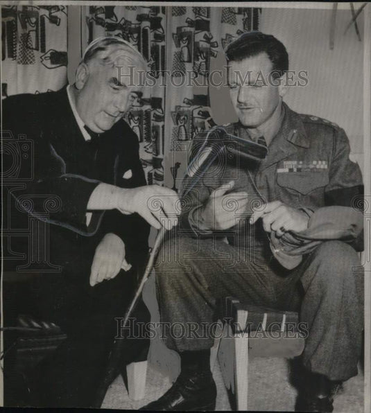 1952 Press Photo Robert Menzies, Australian Prime Minister with John Rockingham