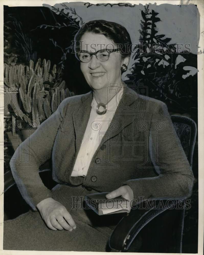 1957 Press Photo Nellie McKim, Episcopal missionary in Japan for 40 years