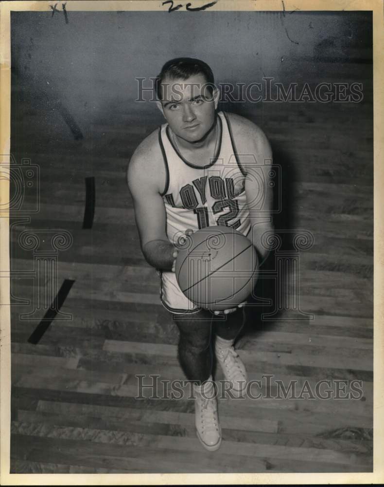 1967 Press Photo Len Nalty, Loyola Basketball Player - noo51067- Historic Images