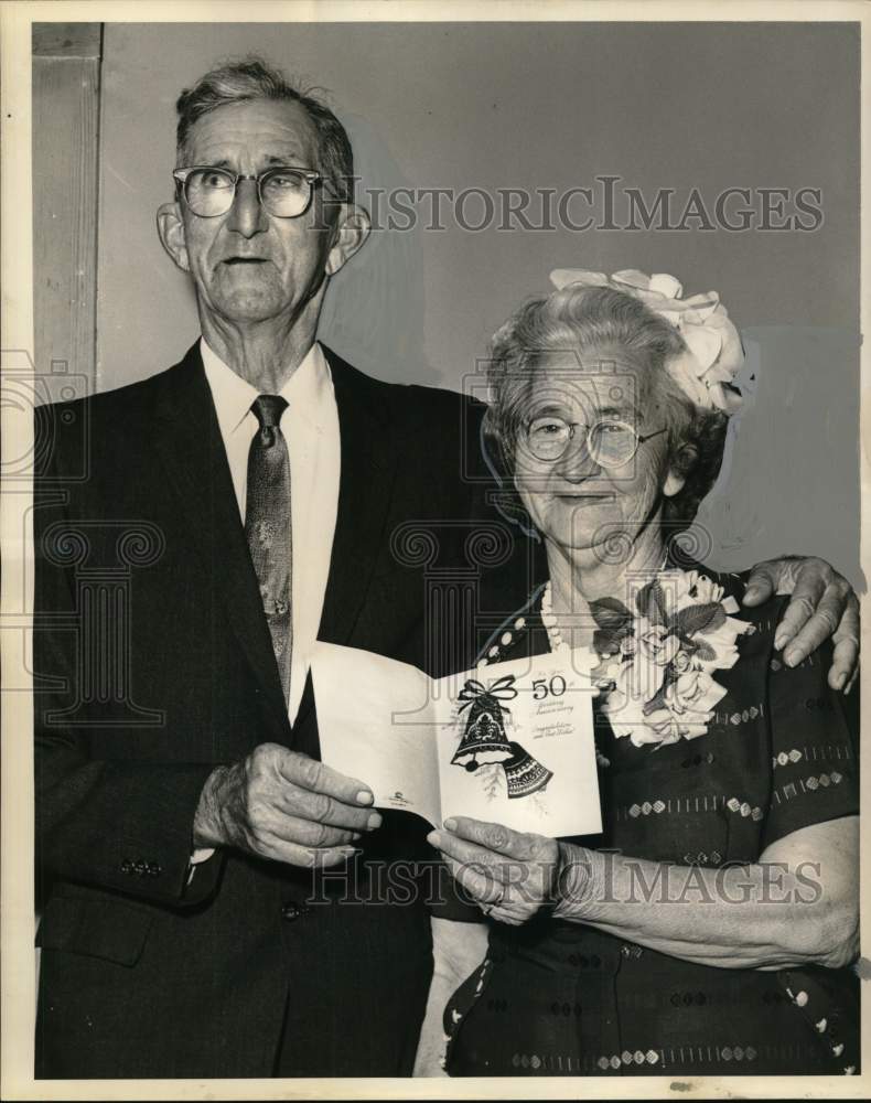 1962 Press Photo Mr. and Mrs. J.M. Nation&#39;s 50th wedding anniversary - noo51073- Historic Images