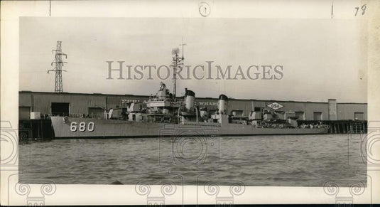 1953 Press Photo The United States Navy Cruiser "The Melvin" - noo51834
