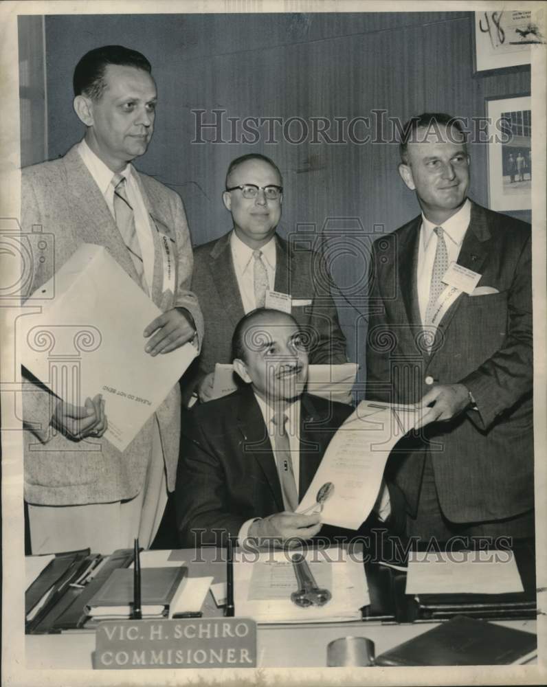 1958 Press Photo Officers of Southwestern and Southern Frozen Foods Associations- Historic Images