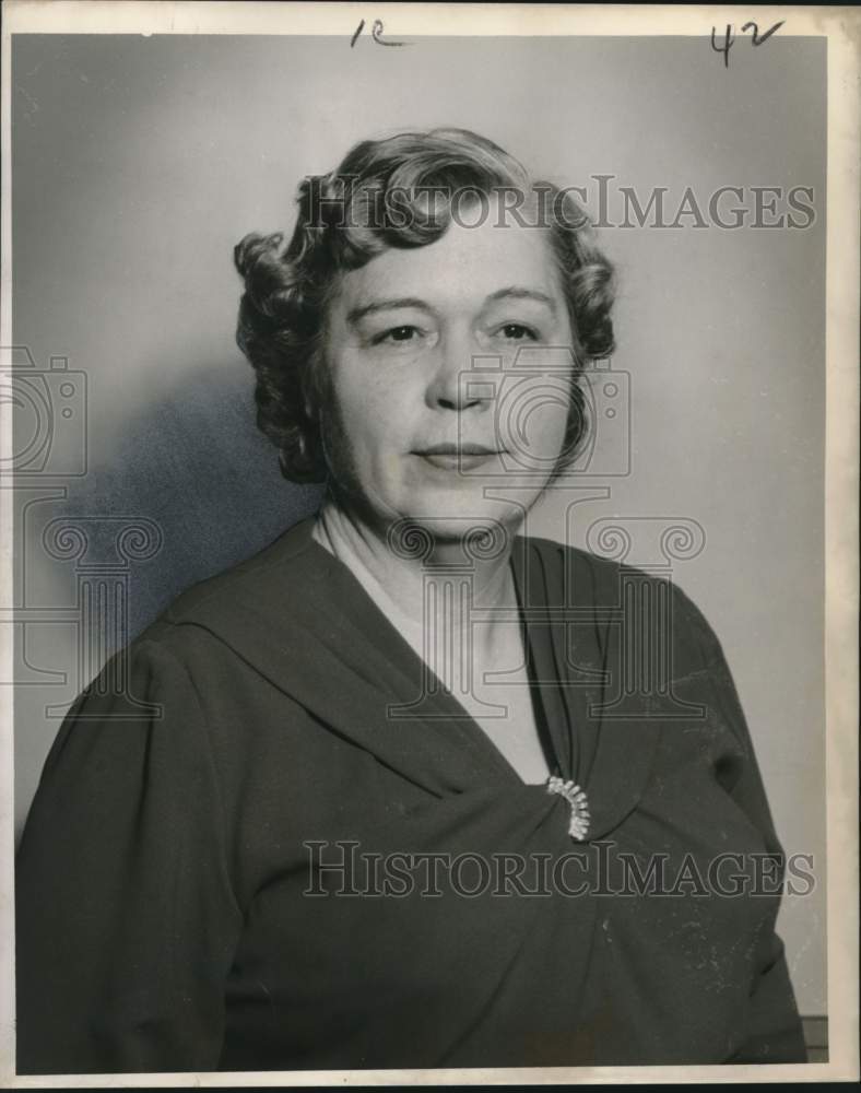 1958 Press Photo Mrs. George L. Pattison, Local Civic Group Leader - noo52599