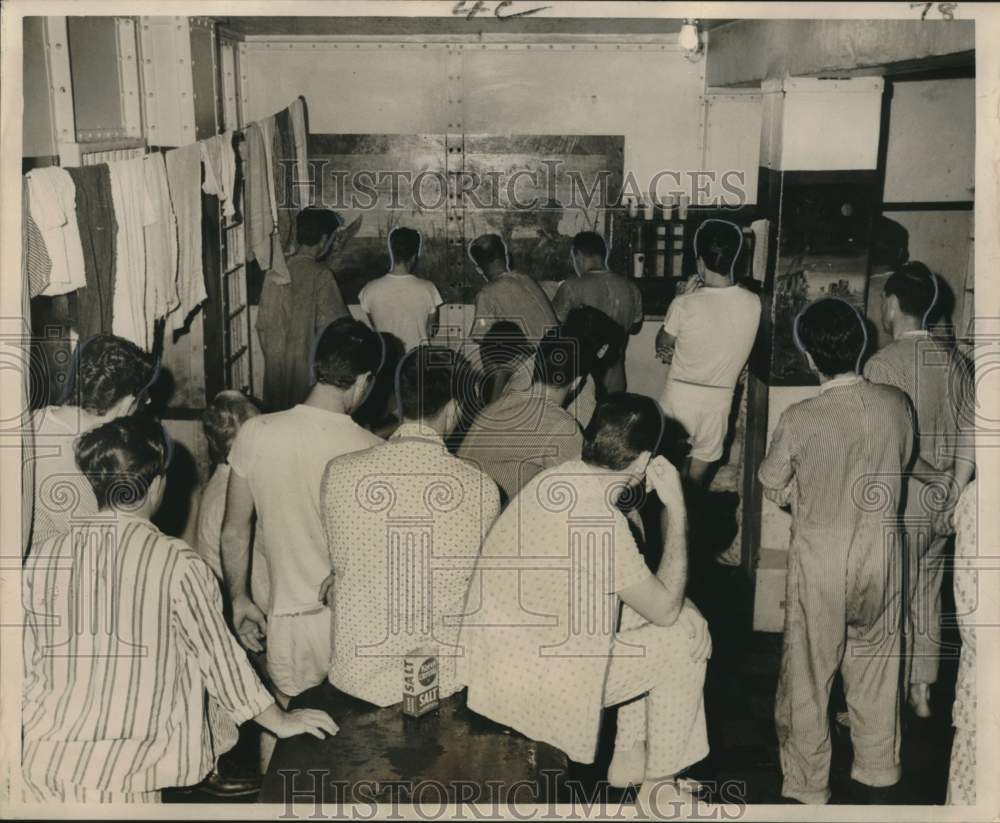 1963 Press Photo Orleans Parish Prison holds nearly 700 prisoners - noo52896