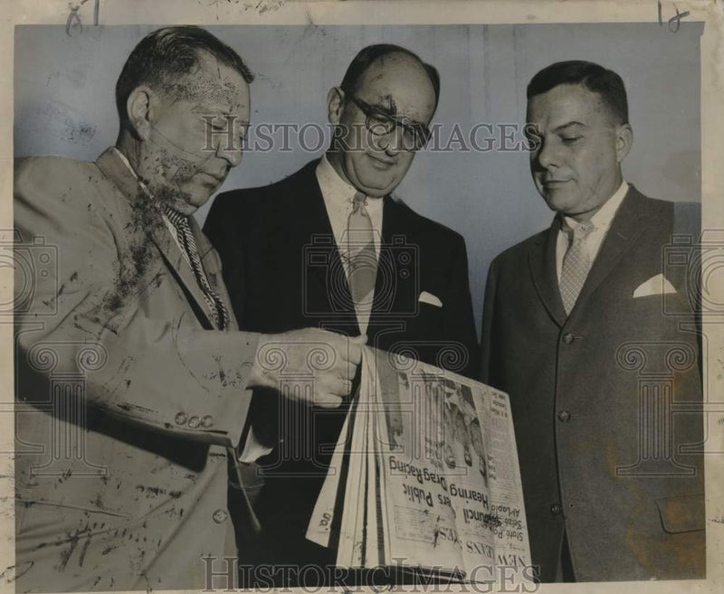 Load image into Gallery viewer, 1957 Press Photo Officers elected by the Camp Street Improvement Association

