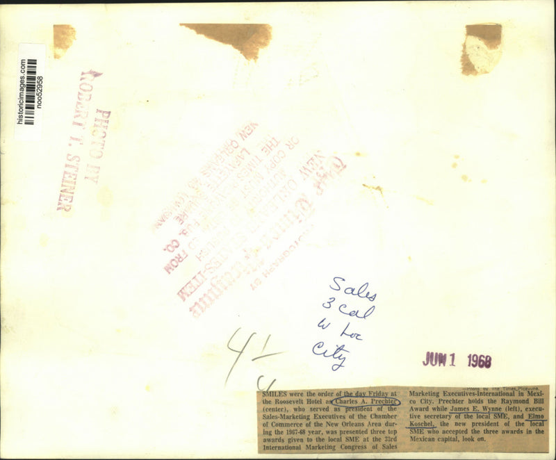 Load image into Gallery viewer, 1968 Press Photo Marketing Congress of Sales Marketing Executives-International
