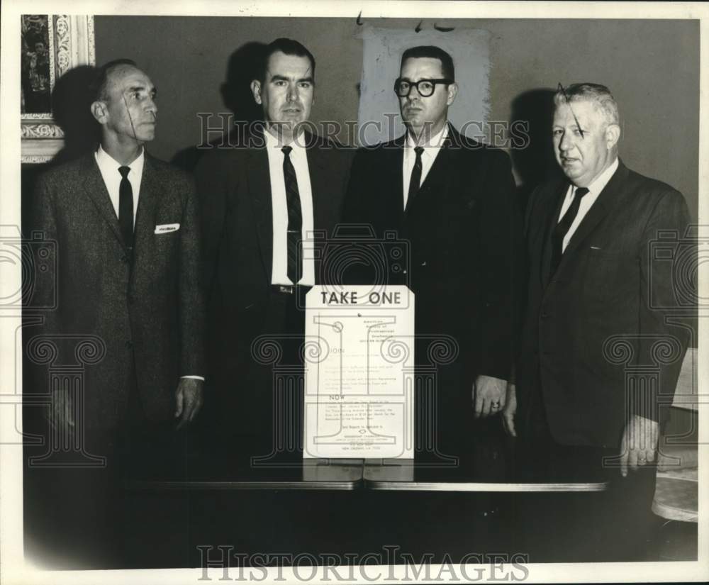 1964 Press Photo American Society of Professional Draftsmen- Greater New Orleans