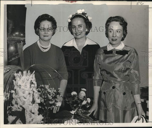 1958 Press Photo The ladies of the Officers' Wives' Club at Camp Leroy Johnson