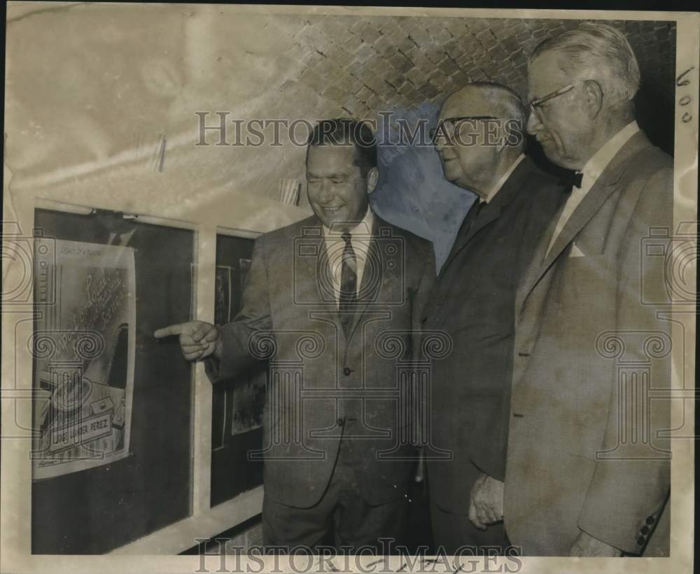 1969 Press Photo Tribute to the late Leander H. Perez Sr. at old Fort Jackson