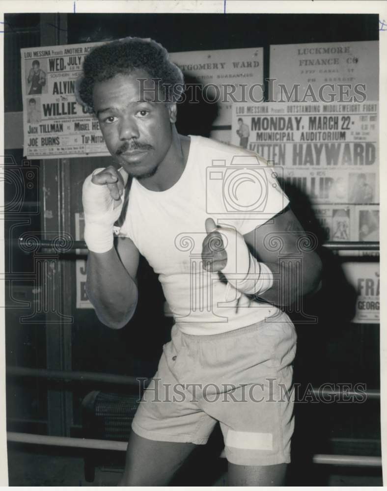 1971 Press Photo Southern middleweight champion Alvin Phillips of New Orleans- Historic Images