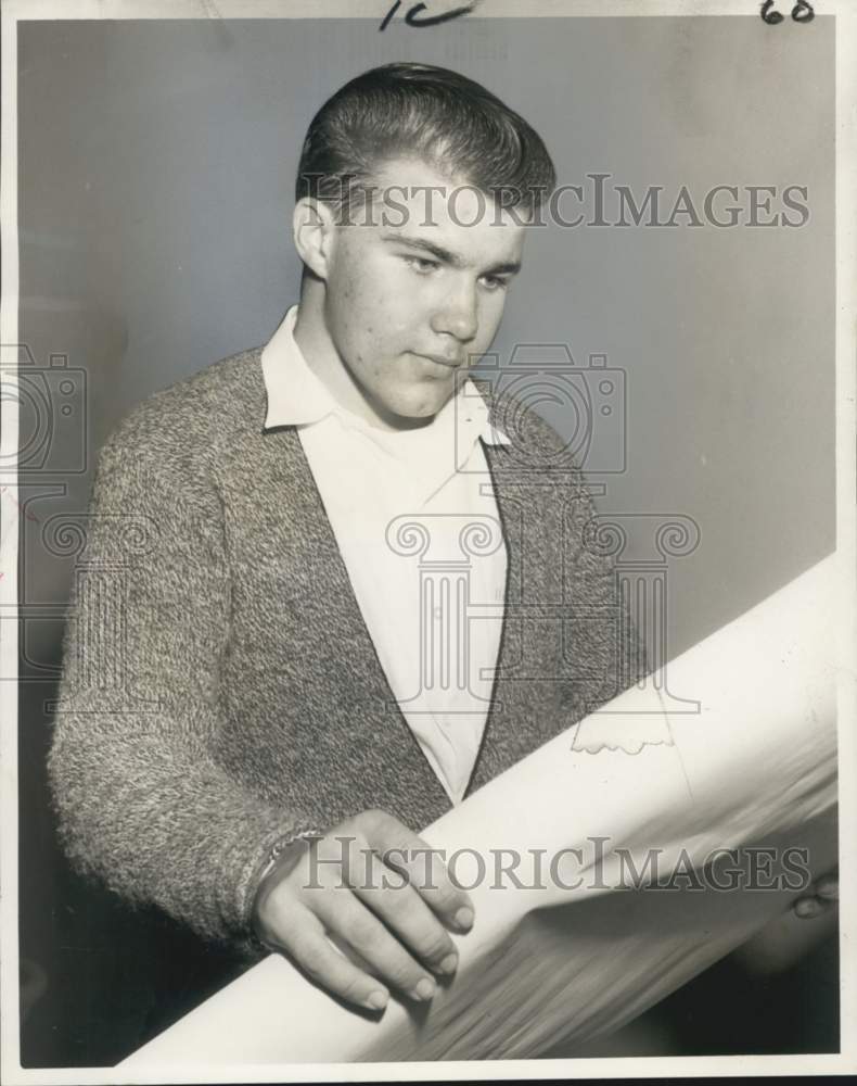 1960 Press Photo Guam, Japan and Morocco places where Roy Pontier Jr. visited