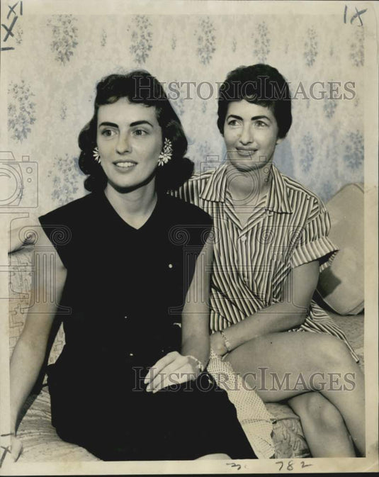 1958 Press Photo Marcia Stephens &Nell Maniscalco- Charged with Kidnapping