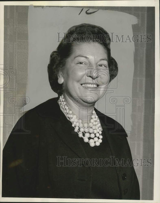 1961 Press Photo Mrs. Alfred A. Pecot, Protestant Children's Home President