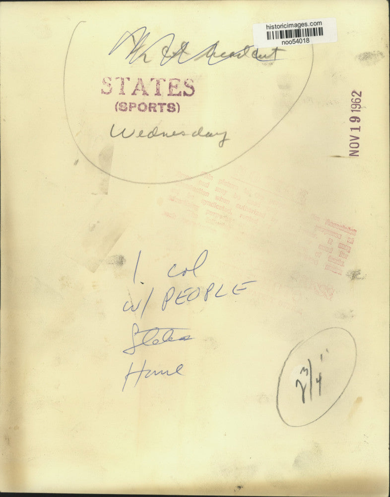 1962 Press Photo Endicott Peabody speaking to newsmen at his Boston office