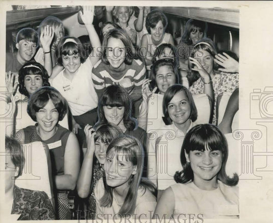 1966 Press Photo Delegates to Pelican Girls' State at Louisiana State University