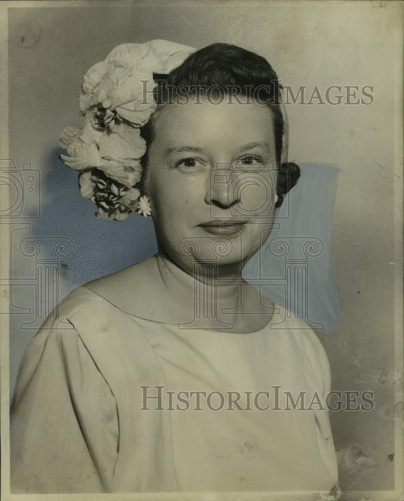 1958 Press Photo Mrs. W.B. McDonald, Lynn Park Garden Club - noo54760