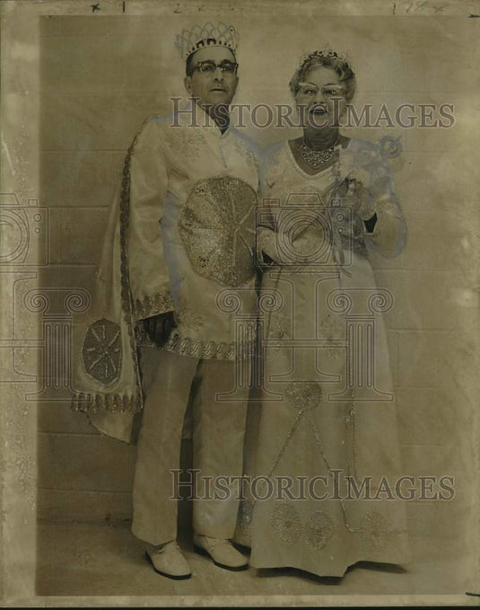 1974 Press Photo King Henry Melancon & Queen Henrietta Suphen- St. Bernard Ball