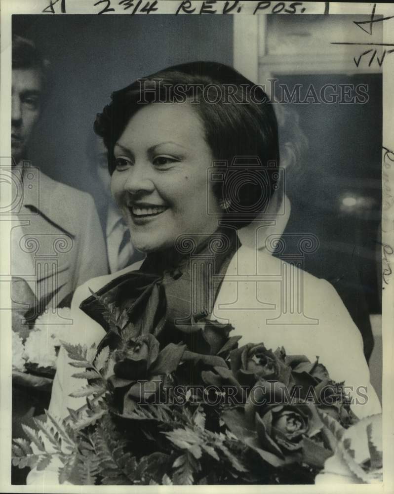 1978 Press Photo Alba Nora Gunera de Melgar, wife Honduras chief-state General - Historic Images