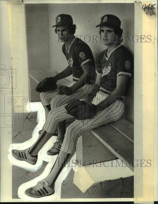1979 Press Photo Baseball : Mark Graham and Scott Nettles  - noo55009- Historic Images