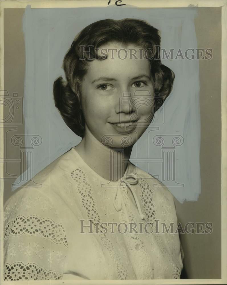 1960 Press Photo Sarah Neilson, top student at Holy Name of Jesus High school- Historic Images